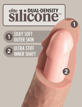 King Cock Elite 6 Inch Vibrating Dual Density Silicone Dildo Dongs Realistic
